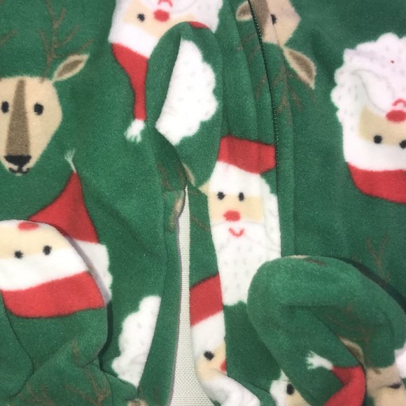 NWt carters santa sleeper pj pajamas NB newborn 0M - Picture 6 of 6